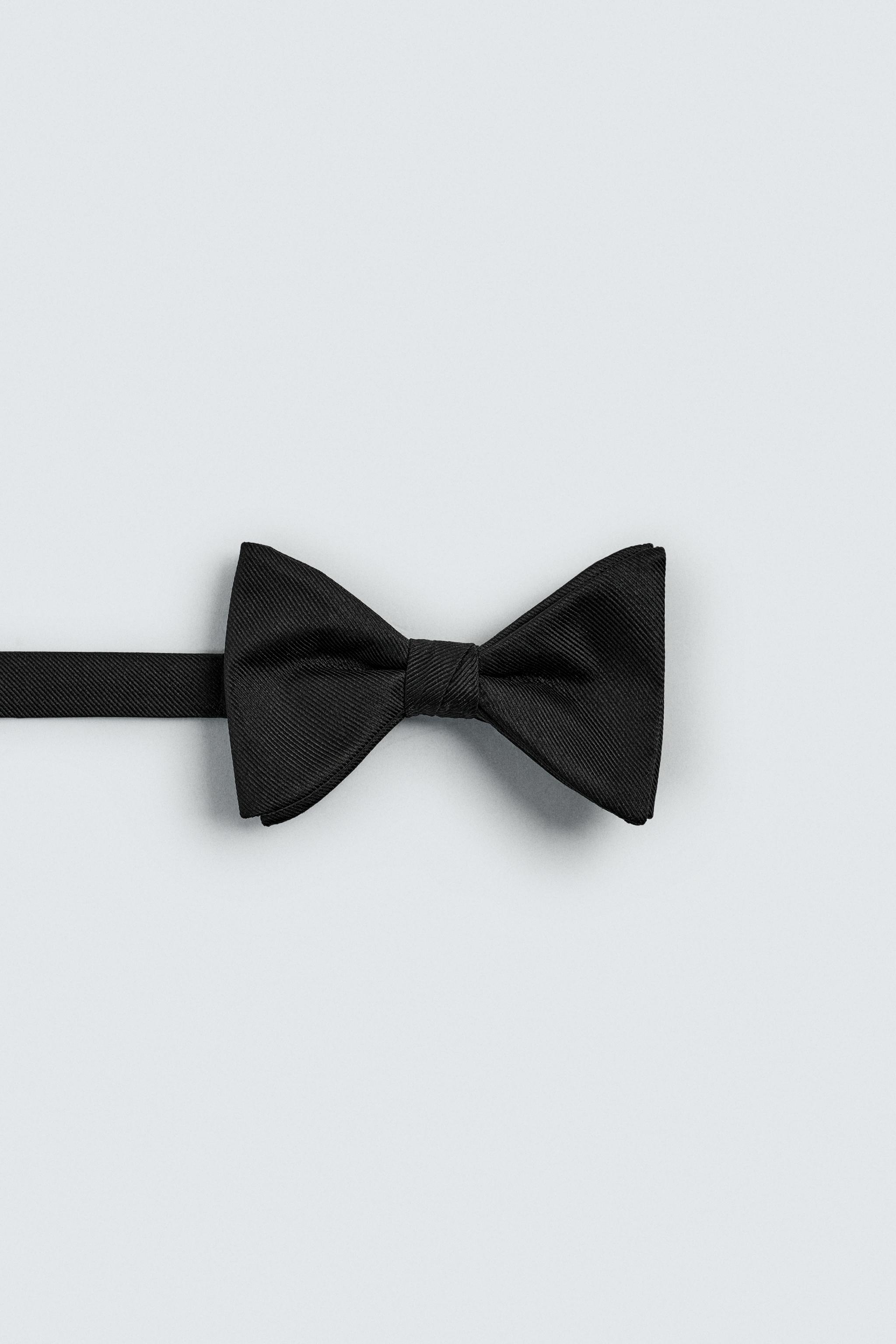 WIDE 100% SILK BOW TIE
